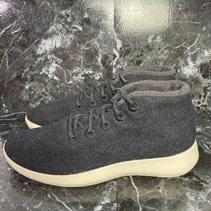 Allbirds Wool Mizzles WRU High Top Shoes Sneakers Charcoal Gray Mens Size 12